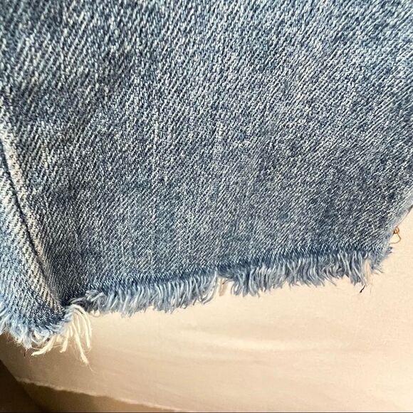 Levi’s Wedgie Skinny Jeans Button Fly Frayed hem blue jeans - Picture 6 of 15